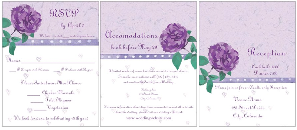 Invitations With Rsvp Cards